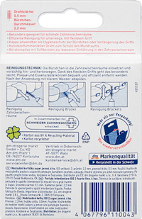 Interdentale ragers rood 0,5 mm ISO 2, 6 stuks
