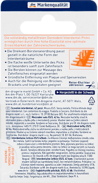 Interdentalpicks orange metallfrei XS/S, 42 St