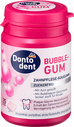 Kaugummi, Bubblegum mit Xylit, 25 St Dontodent