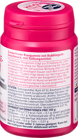 Kaugummi, Bubblegum mit Xylit, 25 St Dontodent