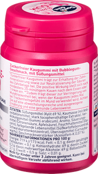 Kaugummi, Bubblegum mit Xylit, 25 St Dontodent