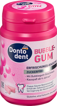 Kaugummi, Bubblegum, zuckerfrei, 50 St