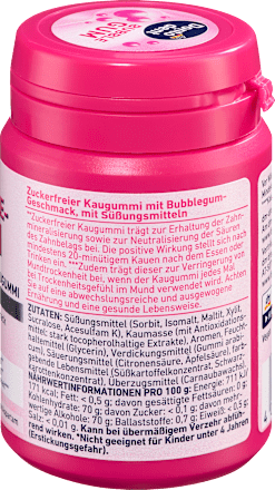 Kaugummi, Bubblegum, zuckerfrei, 50 St
