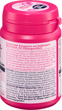 Kaugummi, Bubblegum, zuckerfrei, 50 St