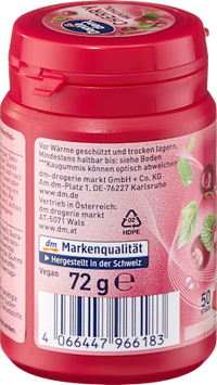 Kaugummi, Cherry Menthol, zuckerfrei, 50 St