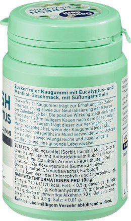 Kaugummi, Fresh Eucalyptus, 50 St Dontodent