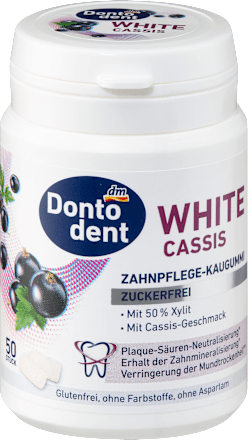 Kaugummi, White Cassis, zuckerfrei, 50 St