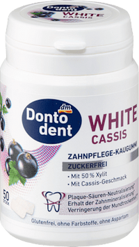 Kaugummi, White Cassis, zuckerfrei, 50 St