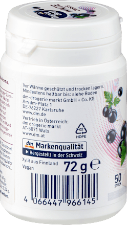 Kaugummi, White Cassis, zuckerfrei, 50 St