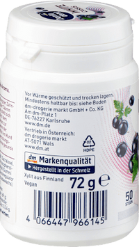 Kaugummi, White Cassis, zuckerfrei, 50 St