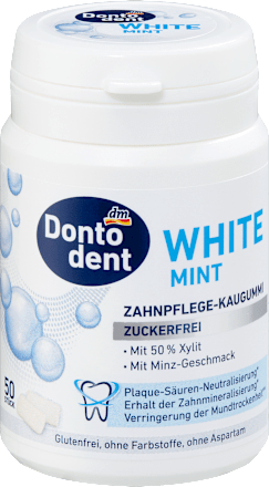 Kaugummi, White Mint, zuckerfrei, 50 St