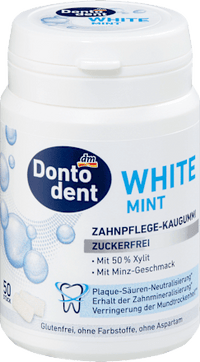 Kaugummi, White Mint, zuckerfrei, 50 St
