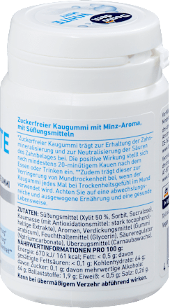 Kaugummi, White Mint, zuckerfrei, 50 St