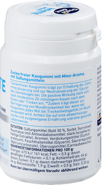 Kaugummi, White Mint, zuckerfrei, 50 St
