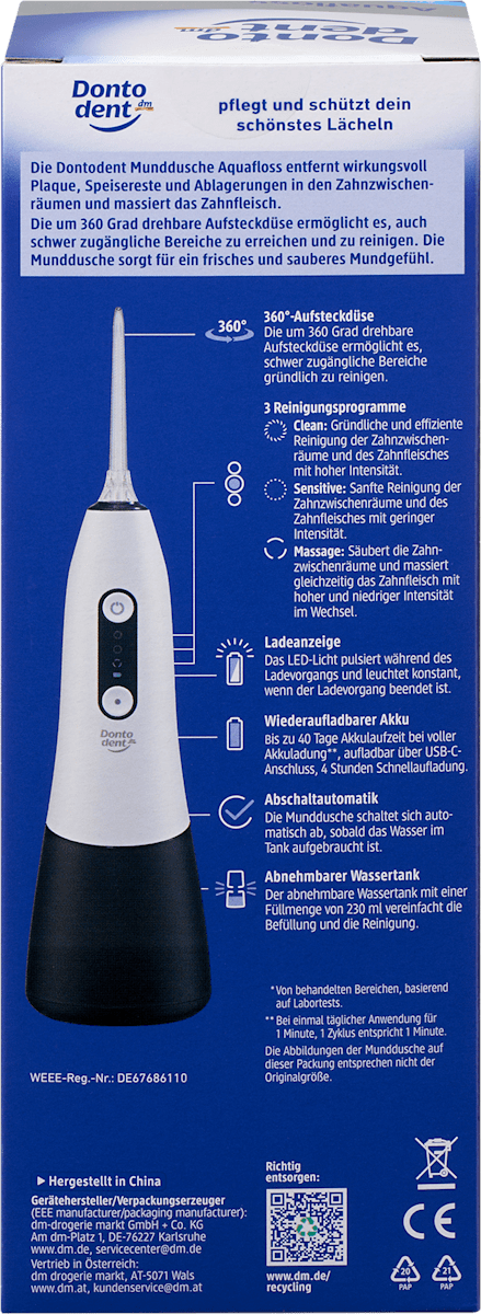 Dontodent Munddusche Aquafloss, 1 St