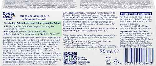 Zahnpasta PRO+ Sensitive Zahnschmelz Repair, 75 ml