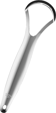 Zungenreiniger aus Edelstahl, 1 St