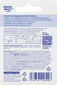 Dontodent Zahnband gewachst, 50 m