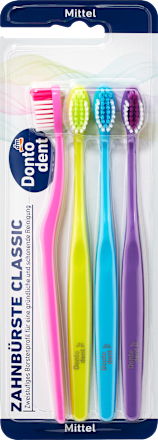 Klassieke medium tandenborstel, 4 stuks
