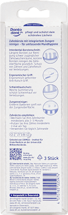 Zahnbürste Hoch Tief mittel, 3 St