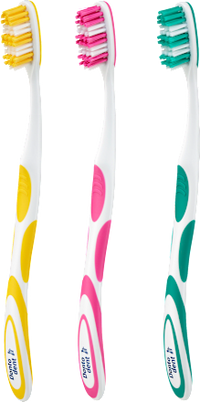 Zahnbürste Hoch Tief mittel, 3 St