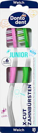 Zahnbürste Junior X-Cut, weich, 2 St Dontodent