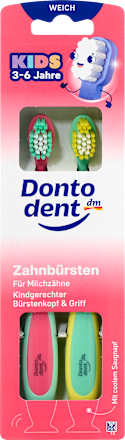 Zahnbürste Kinder weich 3-6 Jahre, 2 St