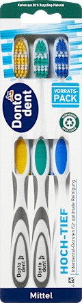 Zahnbürsten mittel, 3 St Dontodent