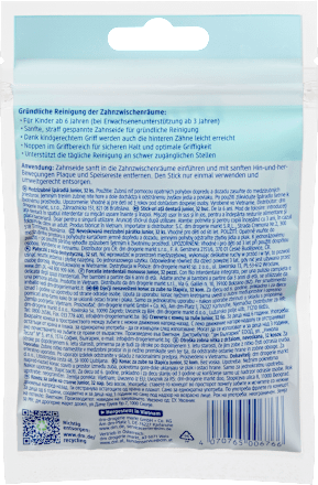 Zahnseidesticks Junior ab 6 Jahren, ungewachst, 32 St