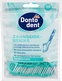 Dontodent Gevoelige tandzijdestokjes, 40 stuks