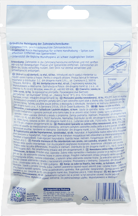 Zahnseidesticks ungewachst, 40 St