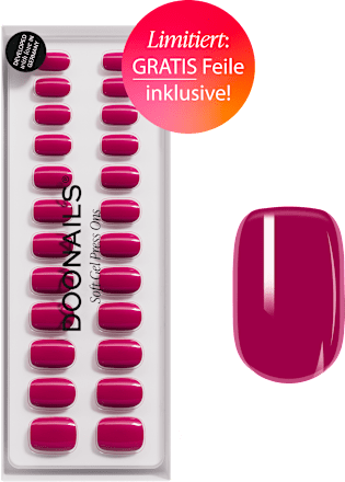 Künstliche Nägel, Soft Gel Press Ons Acai Berry, 30 St Doonails