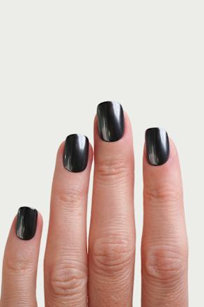 Künstliche Nägel, Soft Gel Press Ons Black Pearl Extra Short Square, 30 St