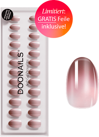 Künstliche Nägel, Soft Gel Press Ons Brownie, 30 St Doonails