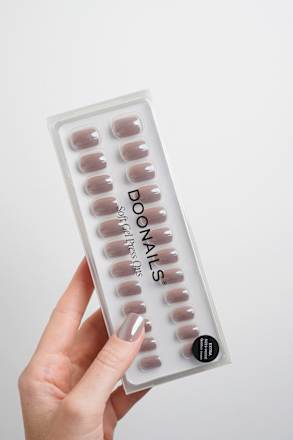 Künstliche Nägel, Soft Gel Press Ons Cashmere Glow Extra Short Square, 30 St