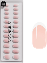 Künstliche Nägel, Soft Gel Press Ons Classic French Medium Round, 30 St