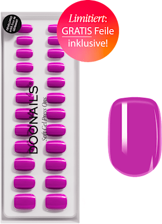 Künstliche Nägel, Soft Gel Press Ons Dragon Fruit, 30 St Doonails