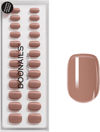 Künstliche Nägel, Soft Gel Press Ons Espresso Extra Short Square, 30 St