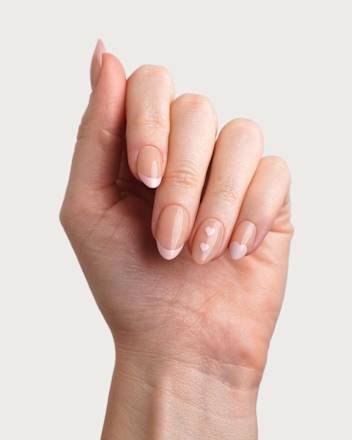 Künstliche Nägel, Soft Gel Press Ons Flirty French, 30 St