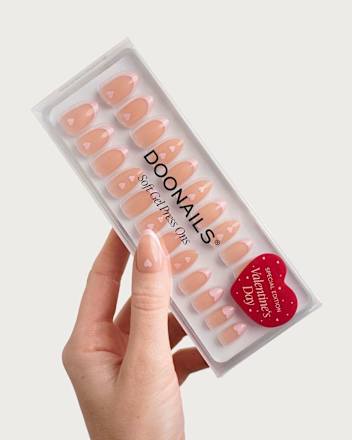 Künstliche Nägel, Soft Gel Press Ons Flirty French, 30 St