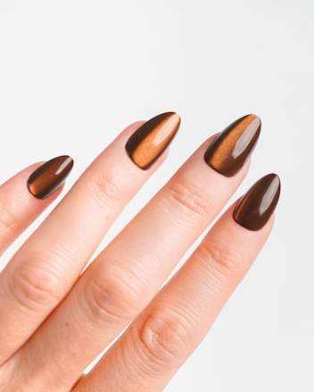Künstliche Nägel, Soft Gel Press Ons Glass Brown, 30 St Doonails