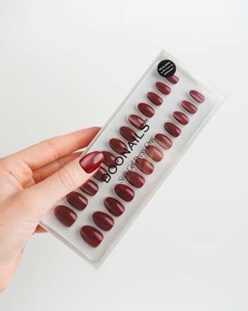 Künstliche Nägel, Soft Gel Press Ons Glass Brown, 30 St Doonails