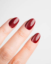 Künstliche Nägel, Soft Gel Press Ons Glass Burgundy, 30 St Doonails