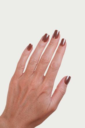 Künstliche Nägel, Soft Gel Press Ons Glazed Chocolate Short Square, 30 St