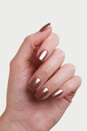 Künstliche Nägel, Soft Gel Press Ons Glazed Chocolate Short Square, 30 St