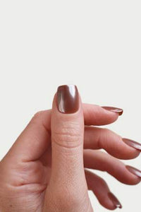 Künstliche Nägel, Soft Gel Press Ons Glazed Chocolate Short Square, 30 St