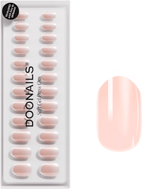 Künstliche Nägel, Soft Gel Press Ons Glazed French Medium Round, 30 St
