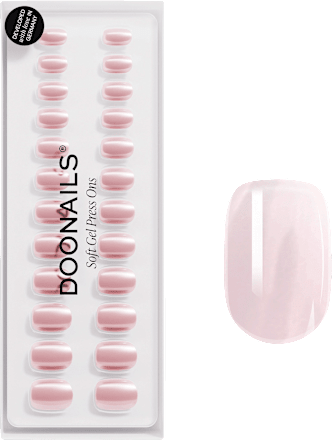 Künstliche Nägel, Soft Gel Press Ons Jetset Extra Short Square, 30 Anzahl