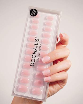Künstliche Nägel, Soft Gel Press Ons Jetset Extra Short Square, 30 Anzahl