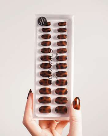 Künstliche Nägel, Soft Gel Press Ons Mosaic Amber, 30 St Doonails